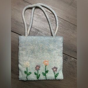 Vintage Beaded Valerie Stevens Mini Floral Bag